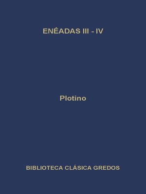 cover image of Enéadas III-IV